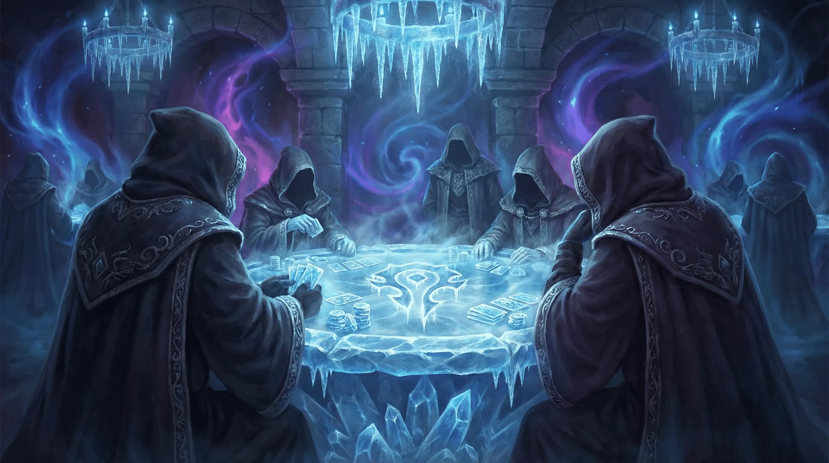 Mesa de Pôquer com tema de gelo no win23